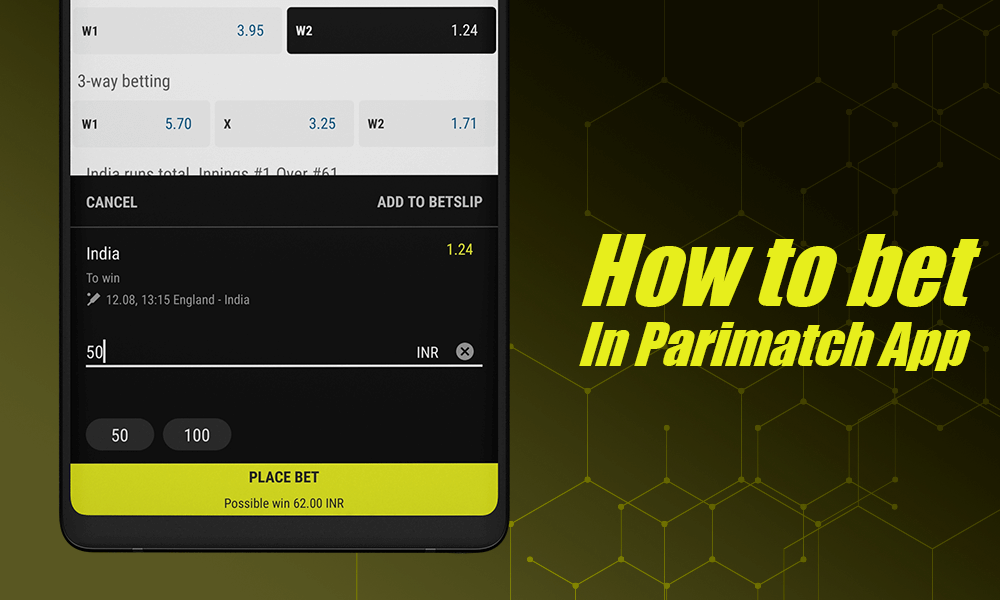 Щоб почати робити ставки в мобільному додатку Parimatch дуже просто і просто, вам потрібно буде зробити кілька кліків